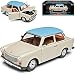 Produktbild Sun Star Trabant 601 Deluxe Limousine Beige mit Blauem Dach DDR 1964-1990 1/18 Modell Auto