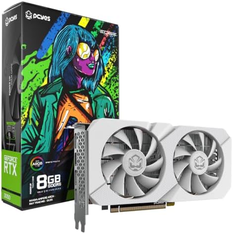PCYES Placa De Vídeo Nvidia Geforce Rtx 3050 8GB GDDR6 128BIT Bra...