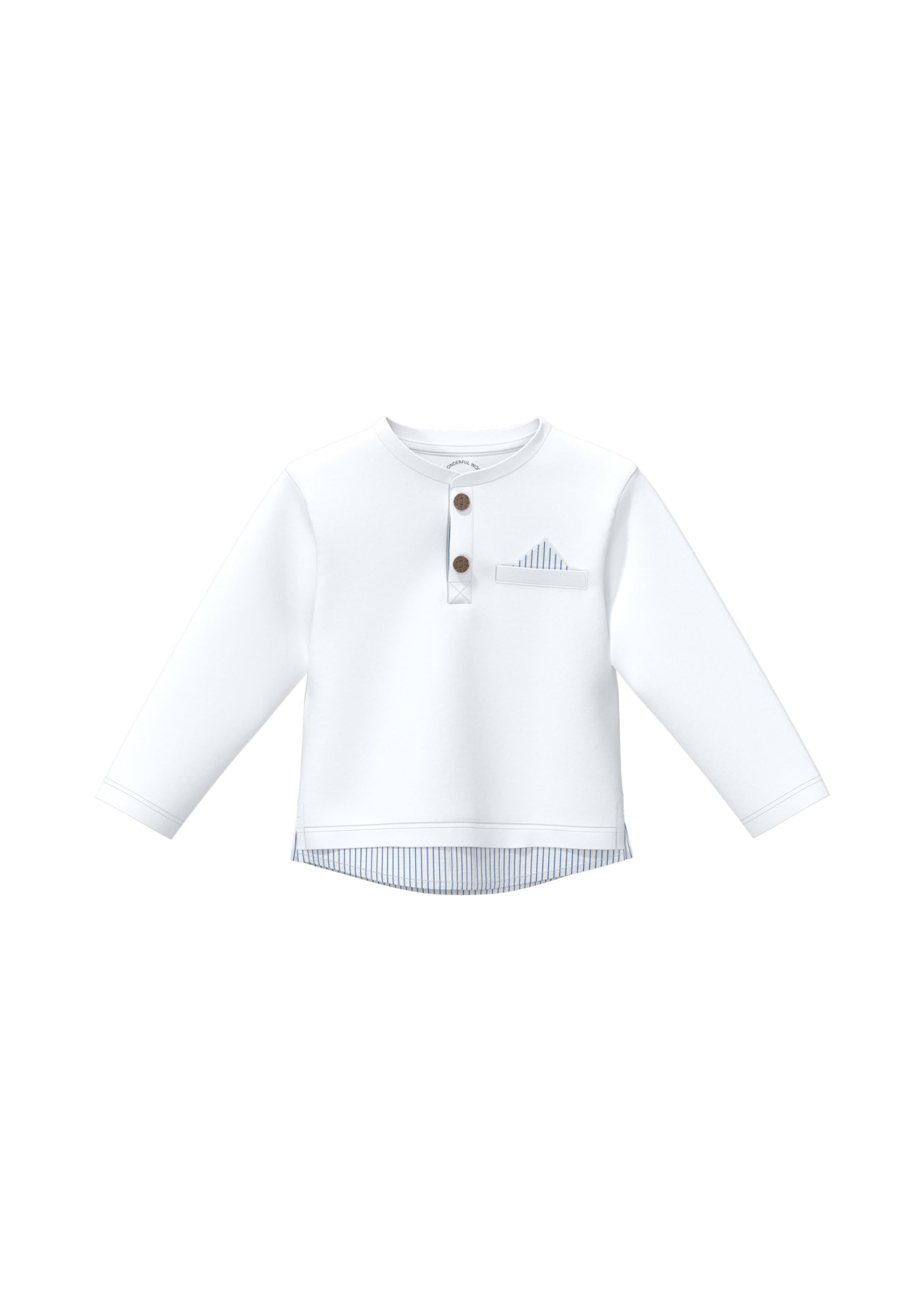 s.Oliver Unisex Baby Longsleeve mit Knopfleiste in Layering-Optik T-Shirt Langarm (1er Pack)