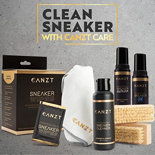 Canzt Professional Sneaker Whitener - The Premium Shoe Whitener That revives White Shoes & Soles, Liquid Shoe Polish for White Trainers & Shoes