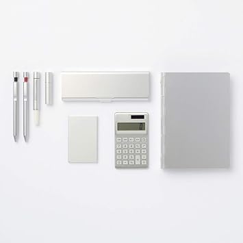 Muji Aluminum Pencil Case, Flat Type, Approx. 2.4 x 6.9 x 0.6 inches 60 x 175 x 15 mm