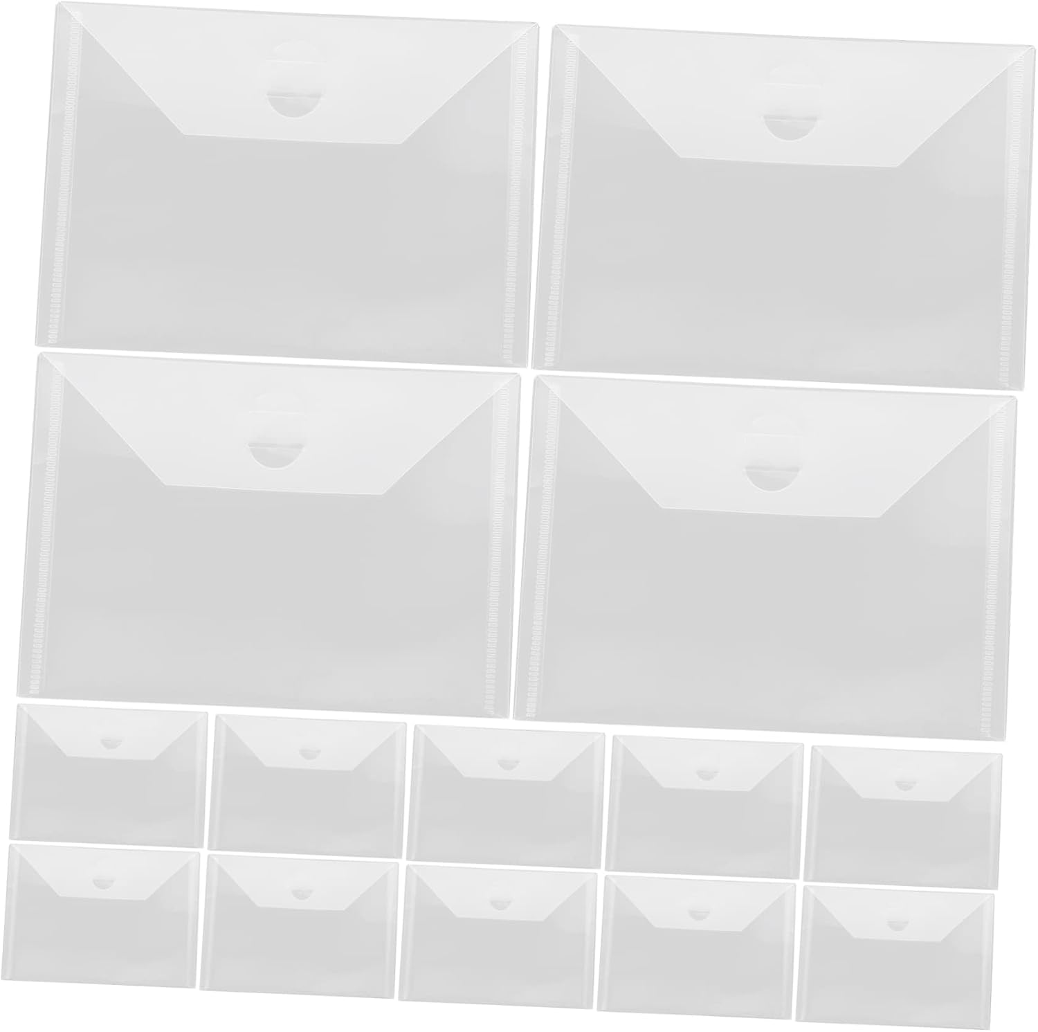 KICHOUSE 15pcs Scrapbooking Dies Storage Envelopes Seal Bags Die Cut Organizer Stencil Envelope Bag Lightweight
