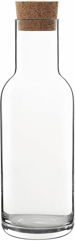 Luigi Bormioli Sublime Carafe with Cork Stopper - Clear, 34 Oz