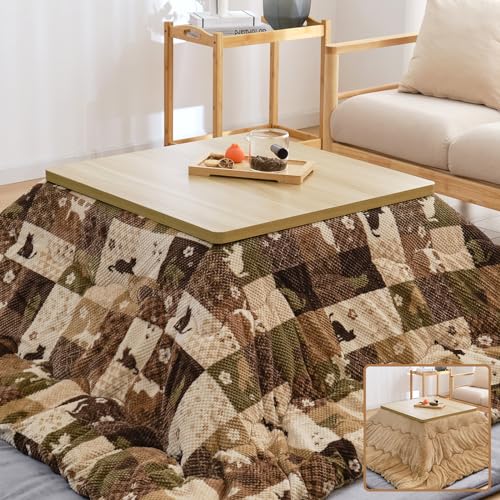 Matdeco こたつ布団 正方形 こたつ掛布団 190×190cm リバーシブル あったか...