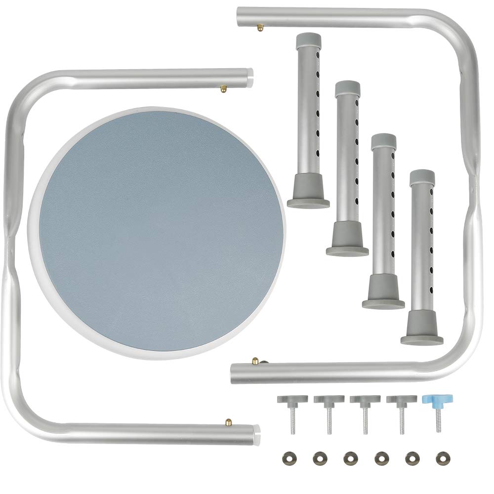 Round Swivel Comfort Bathroom Stool – Height Adjustable Non-Slip Shower Stool – Chairs for Elderly Showers Easy Access and Transfer – Assembly Without Tools, 360 Degrees