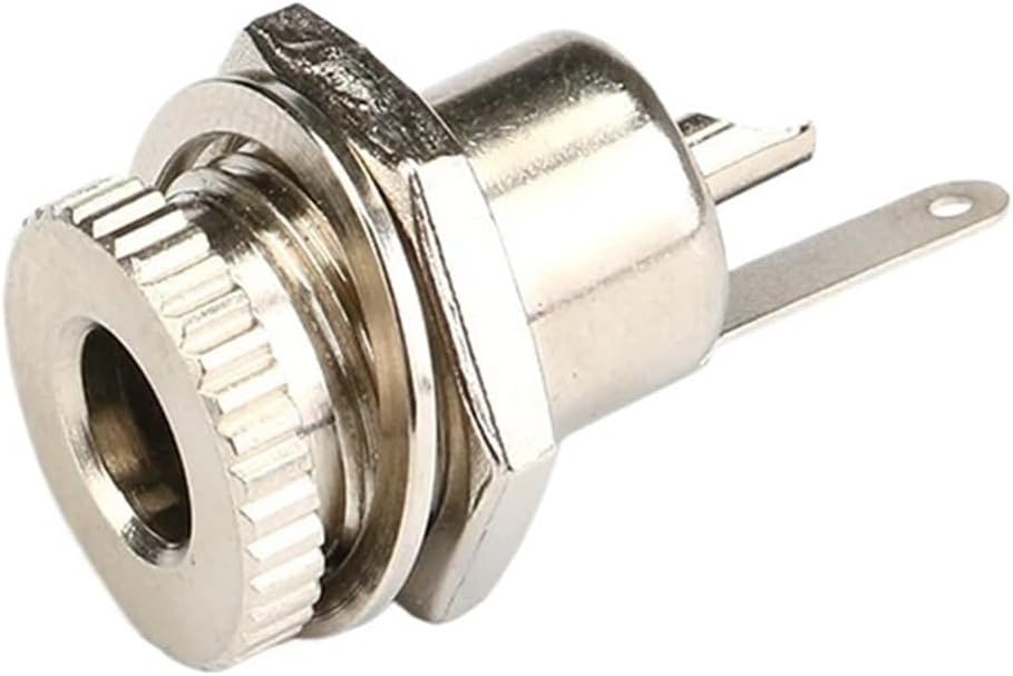 5PCS/LOT DC099 5.5 * 2.1 5.5 * 2.5 DC Power Male Plug Metal Jack Socket Female Panel Mount Connector DC-099(DC Waterproof Plug,5Piece)