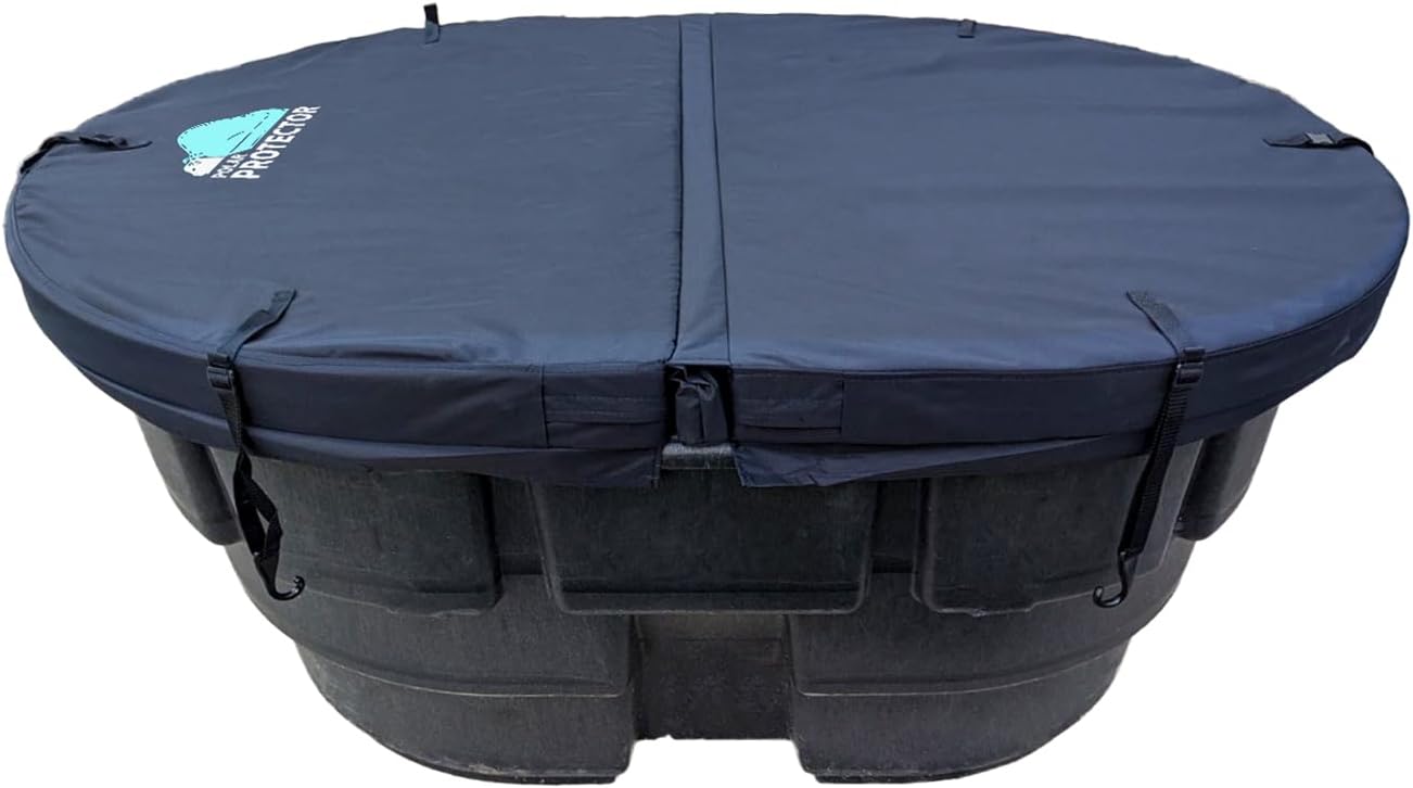 150 Gallon Oval Stock Tank Hard Insulated Hot Tub Cover Ice Water Therapy Ice Bath Cold Water150 Gallon Oval Stock Waterproof Rip Proof Tough Keeps Tanks Clean