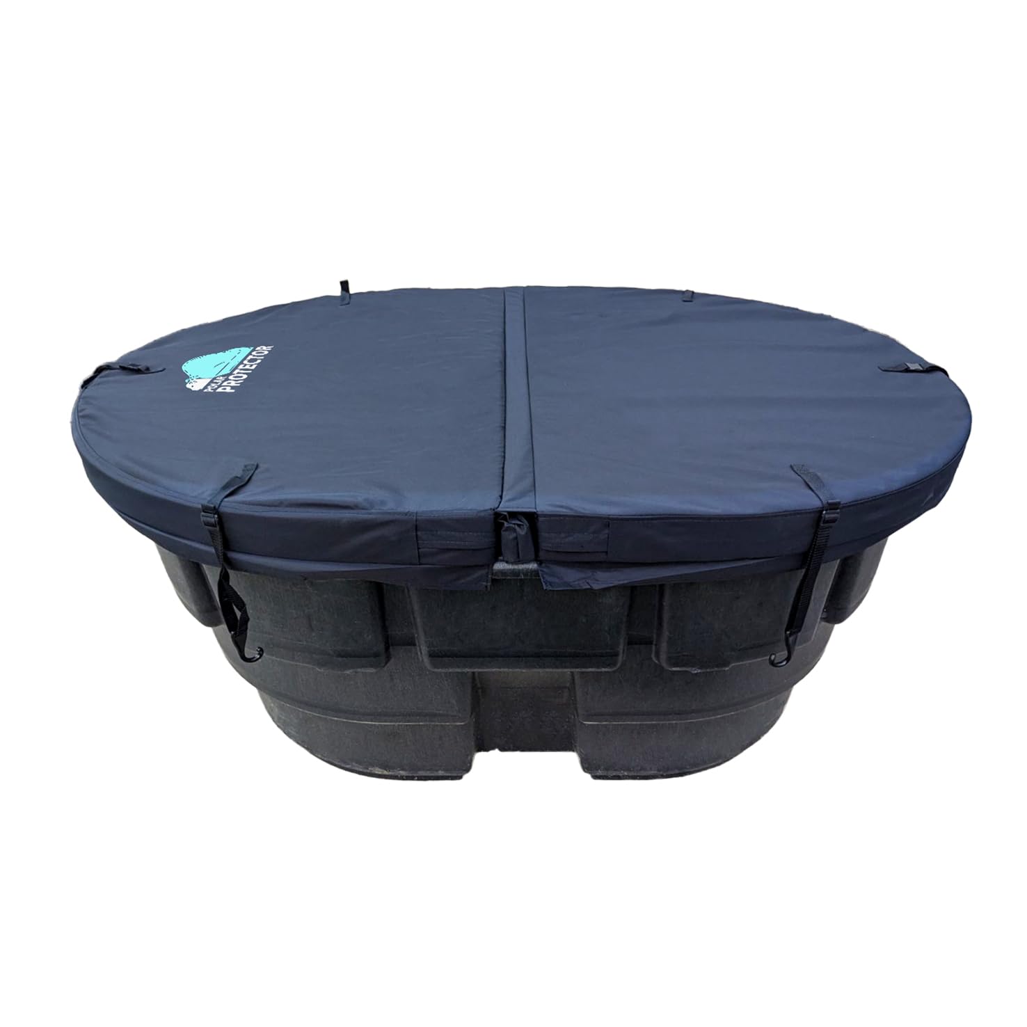 View 1 of 150 Gallon Oval Stock Tank Hard Insulated Hot Tub Cover Ice Water Therapy Ice Bath Cold Water150 Gallon Oval Stock Waterproof Rip Proof Tough Keeps Tanks Clean