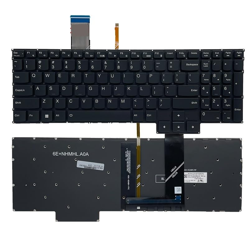 Clavier anglais Legion 5 Pro 16IAH7H rouge pour programmation et gaming