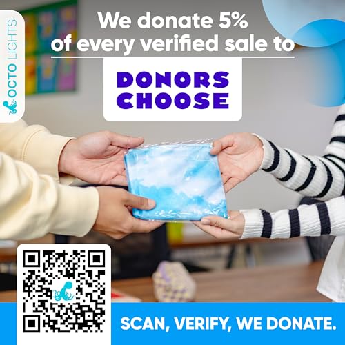 image for OCTO LIGHTS Fluorescent Light Covers for Ceiling Lights - Magnetic Clo