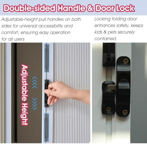 Customizable Folding Internal Door - Space-Saving Concertina Divider for Kitchen & Bathroom, Stylish & Functional Interior Solution, Easy to Install, Modern Design