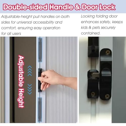 Miniatura 5 de Puerta Plegable Concertina Con Panel No Tejido, Sistema Deslizante Interno Personalizable Para Armarios Y Armarios
