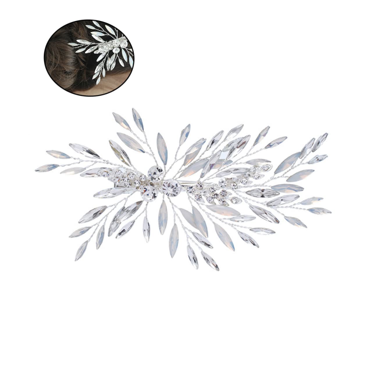FRCOLOR 3pcs Girchen-Haarnadel hair accessories for hochzeitshaar schmuck Hochzeitskopfschmuck für die Braut Brautfrisuren Haarklammer Haarschmuck Kristallhaarnadel Frauen Haarnadel