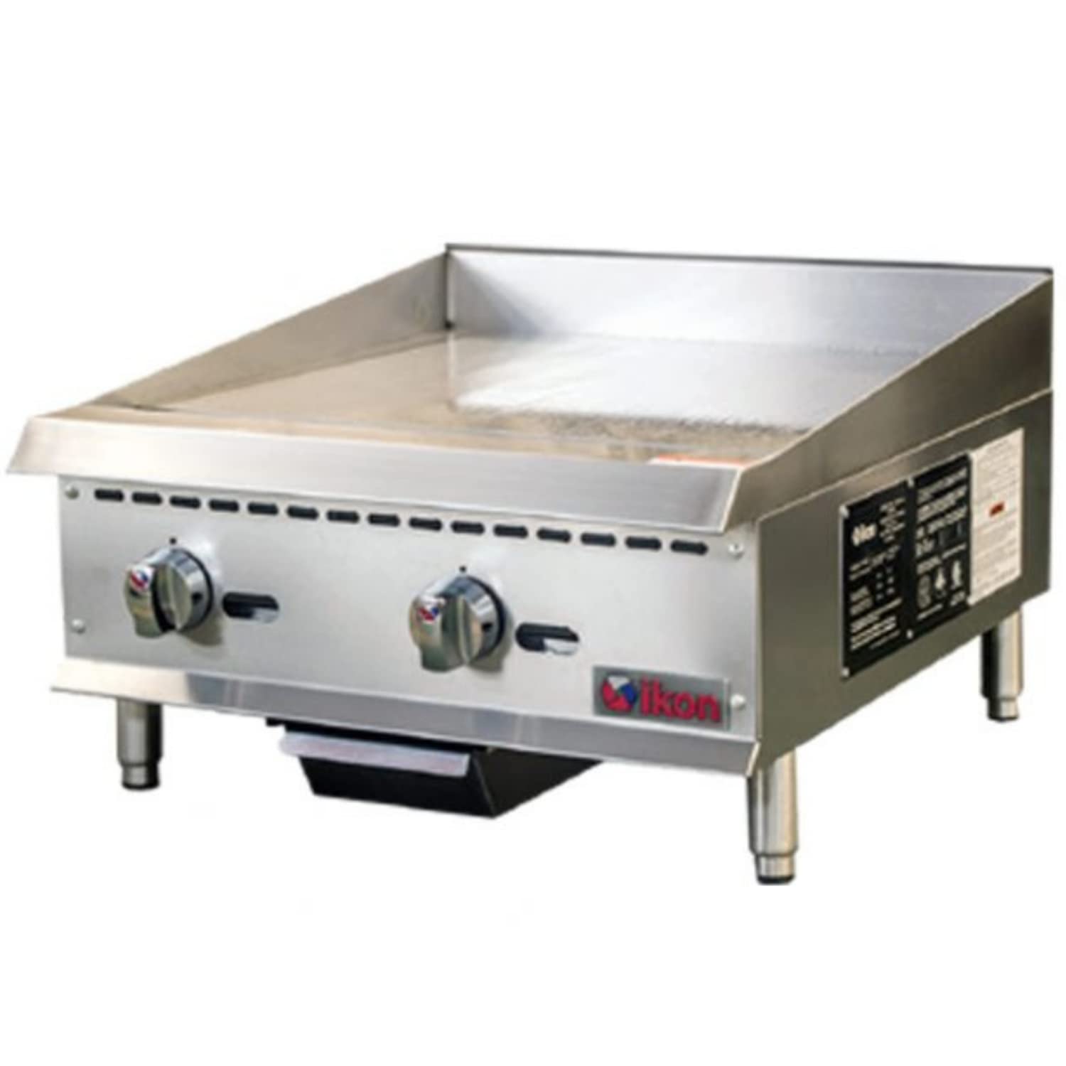 IMG-24 24-Inch Countertop Gas Griddle with Two U-Shape Burners, 60,000 BTU