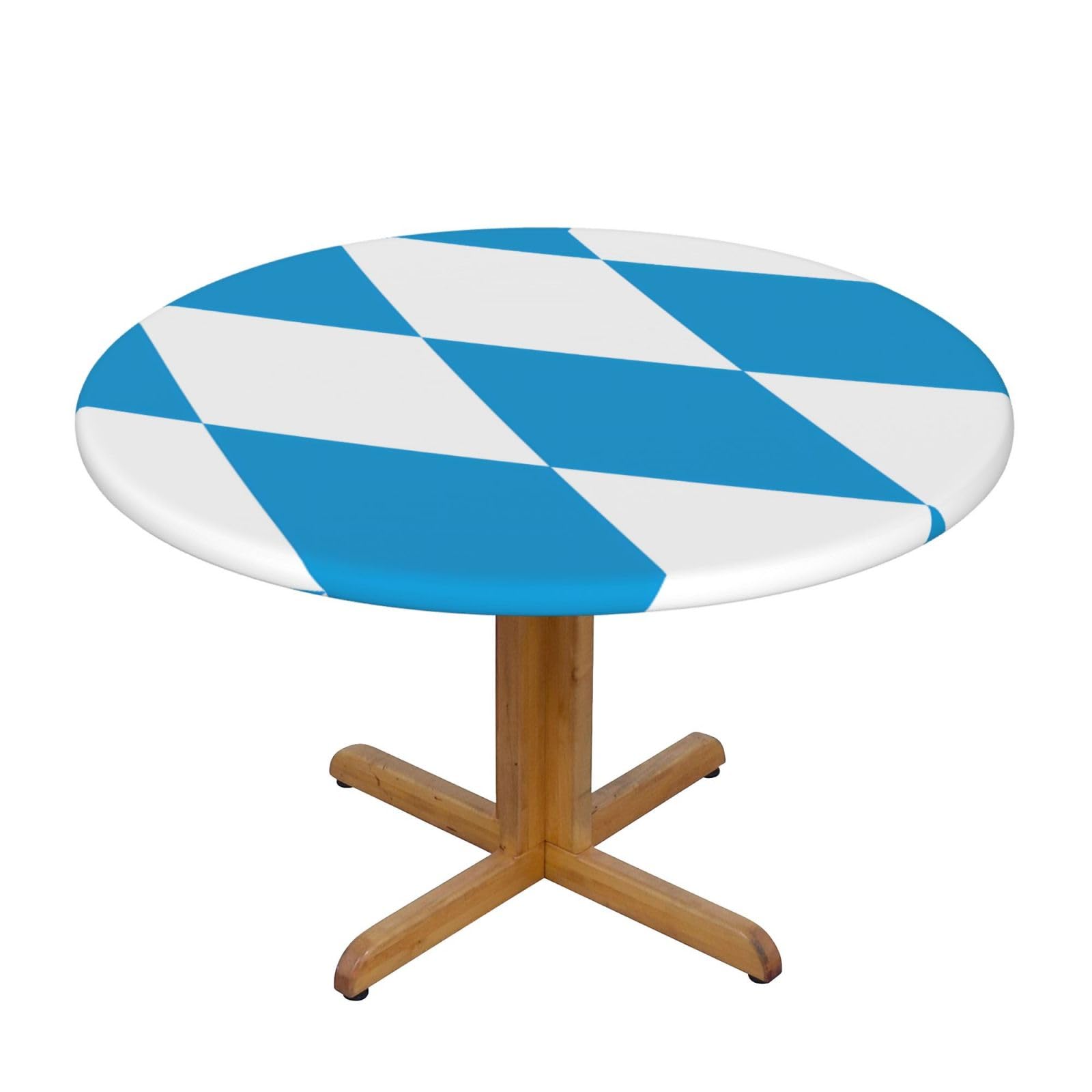 ZQYTGFDC Bavarian flag M Decorative Round Tablecloth Waterproof Anti Stain Oil Proof Size for 40 50 inch