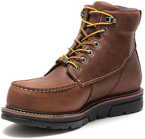 Wolverine Mens I-90 Durashocks Moc-Toe Carbonmax 6" Work Industrial Boot, Brown, 10.5 X-Wide Us #TOP27