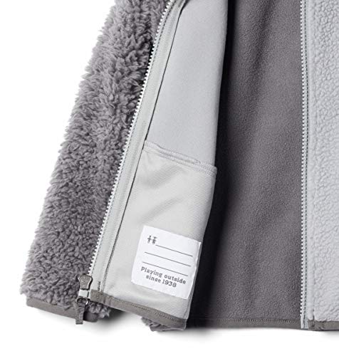 Columbia Zíper completo Foxy Baby Sherpa para meninos, cinza cidade, 0/3