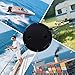 BROYEUR 2 Pcs Boat Hatch,8 Inch Black Circular Non Slip Inspection Hatch Deck Plate Hatch, with Detachable Coverfor Marine Boat Yacht (8”Black-2PCS)