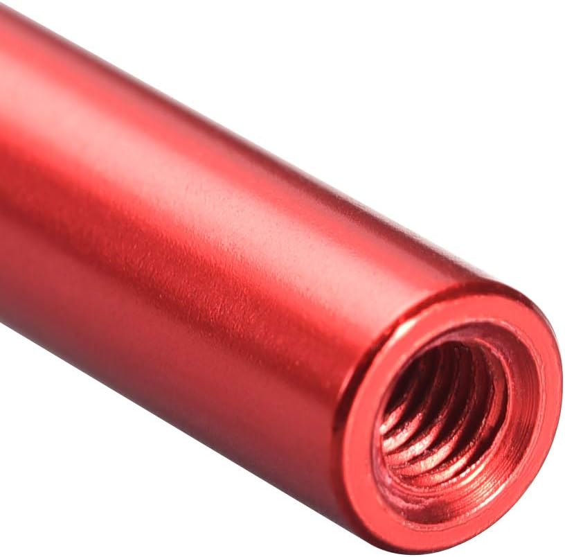 sourcing map 5 Pcs M3x25mm Round Aluminum Standoff Column Spacer Female Red for Drone FPV Quadcopter Racing RC Multirotors Parts DIY - Image 4