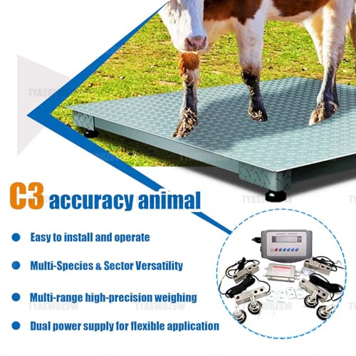 Kit Báscula Electrónica para Ganado 5000kg con Pantalla LED miniatura 2