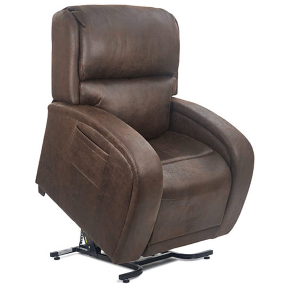 Golden Technologies PR761-MLA EZ Sleeper with Twilight Power 5 Zone Lift Chair Recliner PR-761 with Power Headrest Pillow 375 lb Weight Capacity - Bourbon Fabric