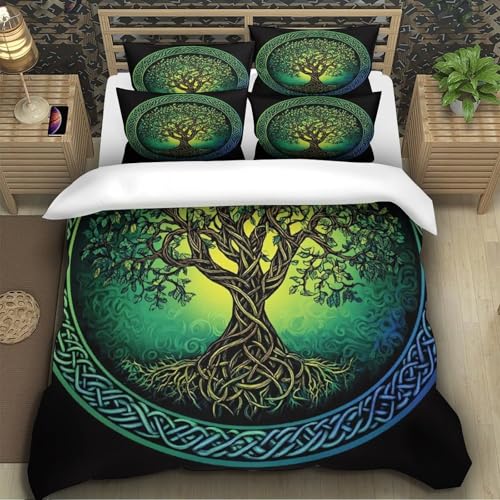 Housse de couette pattes de chat 260x220 cm en microfibre avec taies - 5
