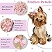 zaabaazina 50pcs Dog Hair Bow Bowknot, Dog Bows Cute, Puppy Hair Bows Rhinestones Pearls Flowers Mix Styles Pet Grooming Rubber Bands Dogs Hair Accessories Handmade Hair Bows for Yorkie Puppy Dogs