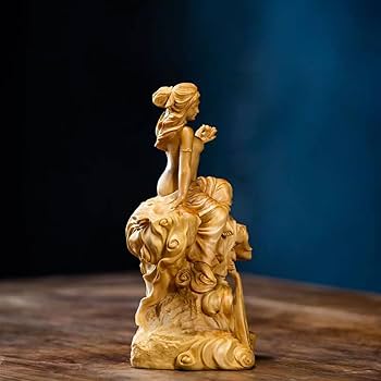 Amazon｜木製仏像 七福神・弁財天 風水 美術品 高級天然ツゲ