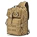 Gowara Gear Tactical Sling Bag Pack Military Rover Shoulder Sling Backpack EDC Molle Assault Range Bags Day Pack with USA Flag Patch Tan