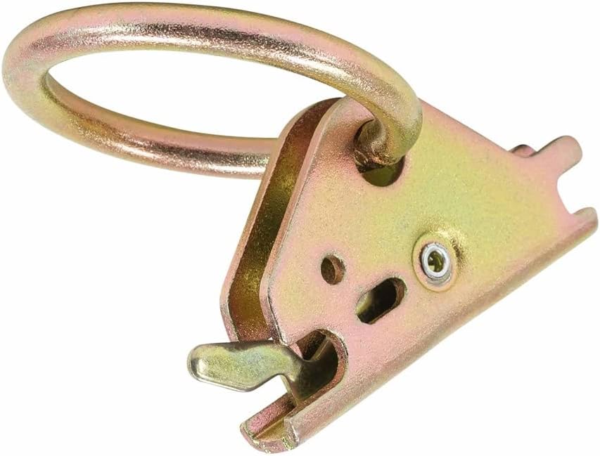 Mytee Products E-Track Tie-Down Rail Kit:- 16 Pcs Includes 4 Horizontal & Vertical Galvanized 5' Rails, 6 Tie Down D-Ring, 4 Rope Tie Off, 2 Ratchet Straps 2" x 16'
