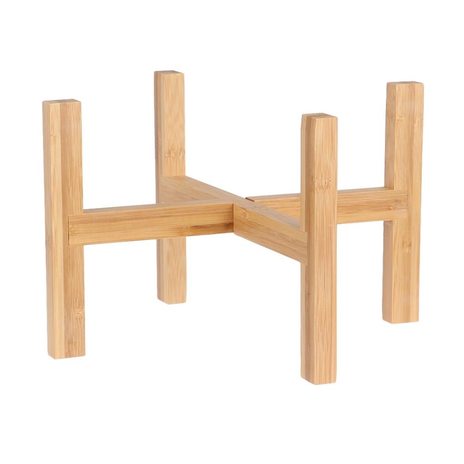 GHHZML Plant Riser Floor-Standing Bonsai Display Stand Wood Flowerpot Holder Flower Pot Base Indoor Outdoor Home Decoration Tray Garden Supplies(25.8cmx16cm)