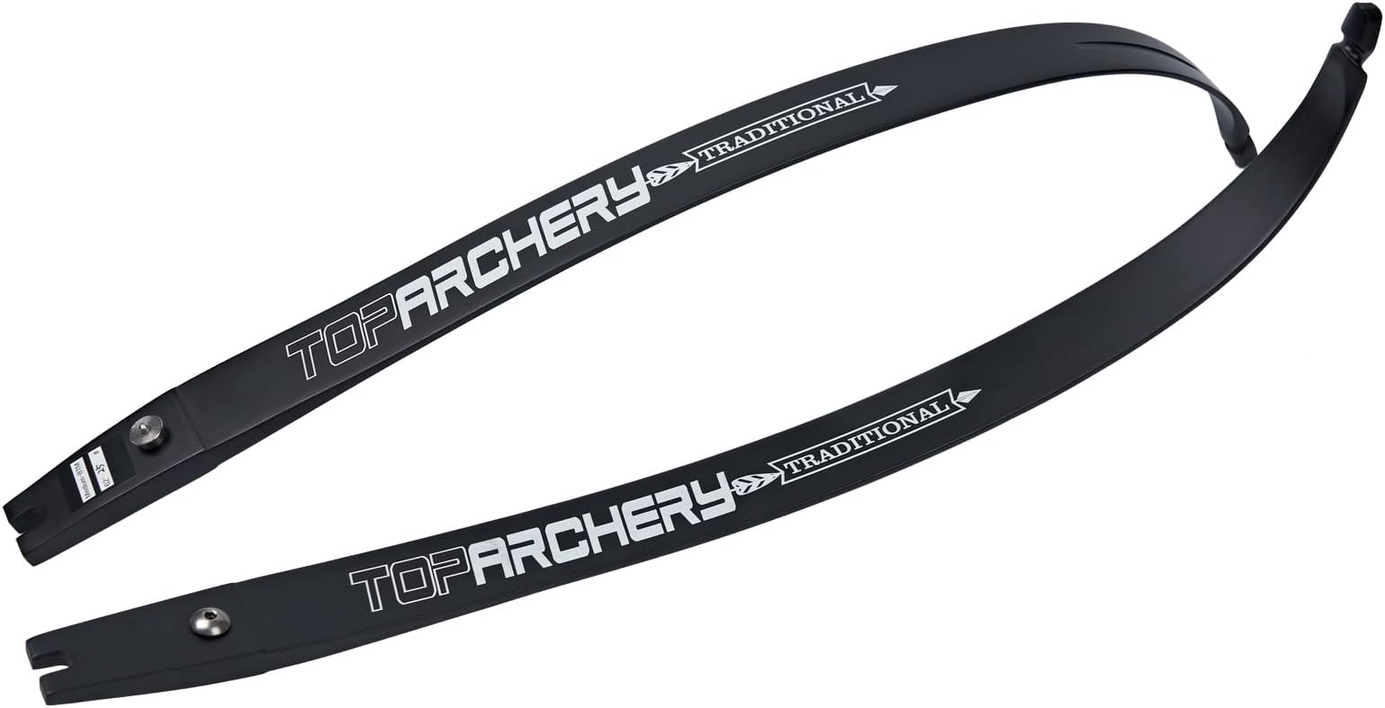 TOPARCHERY Archery Takedown Recurve Bow Limbs Replacements 25-60lbs ILF Bowlimbs for Recurve Bow Tradition Hunting and Target Shooting
