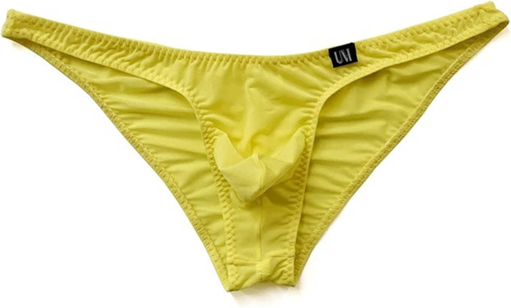 下着・アンダーウェア moon Amazon | M イエロー UNDER MOON/アンダームーン ビキニブリーフ