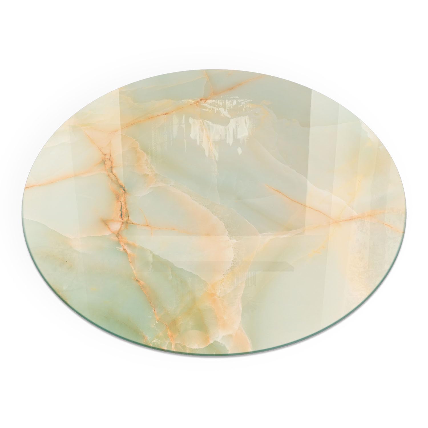 Plaque de sol de cheminée en verre 80 cm motif marbre abstrait