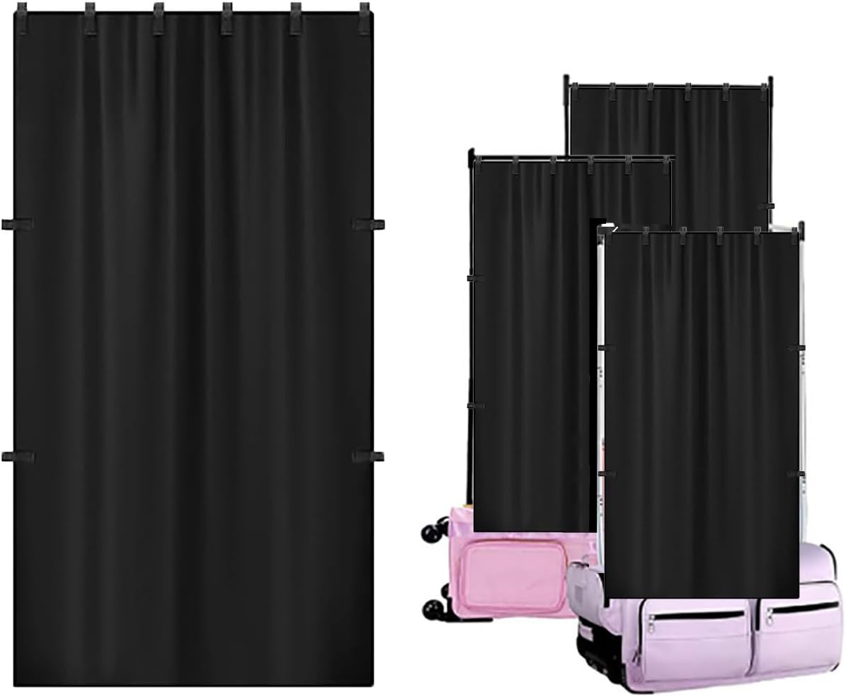 Privacy Curtain for Dance Bags,Portable Privacy Curtain for Dancers,Rehearsal Privacy Changing Screen,Dance Accessories,57'' x 31.5'',Simple Black