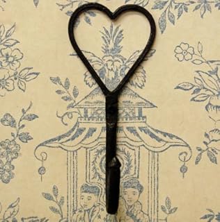 Bowley & Jackson Hand forged iron heart shaped single coat wall hook