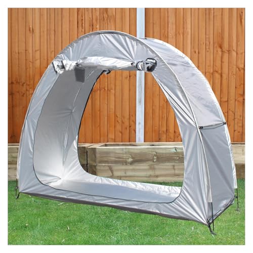 Tente de vélo étanche pour 2 ou 5 vélos - Abri de rangement extérieur facile à monter et à épisser - Argenté
