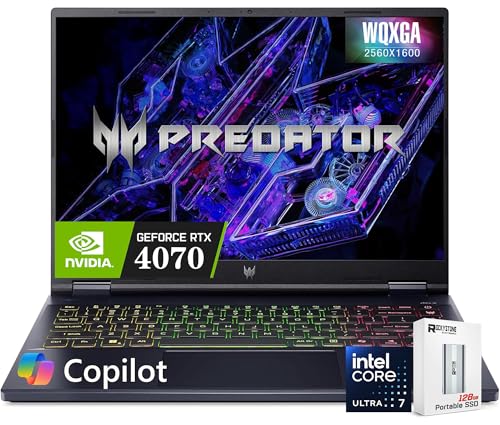 acer Predator Helios Neo 14 �Q�[�~���O AI PC �m�[�g�p�\�R�� GeForce RTX 4070 �O���t�B�b�N�X 14.5�C���` WQXGA (2560x1600�A100% sRGB�AG-SYNC)�AIntel 16-cor