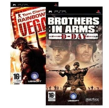 Pack Action : Brothers In Arms + Rainbow Six Vegas Psp - vue 2
