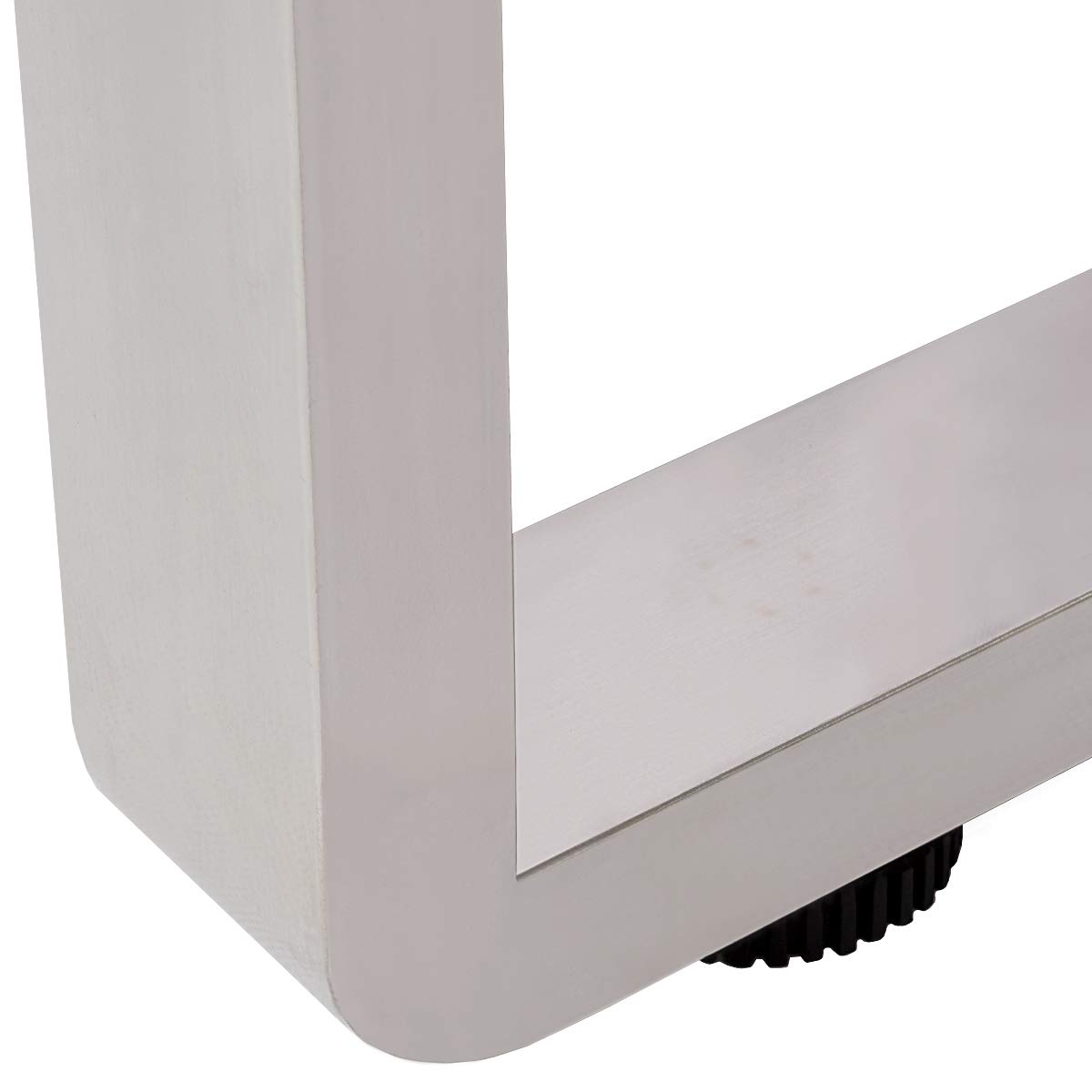 Beeketal 'BET-120a' Gastronomie Edelstahl Küchentisch 120 x 69,5 cm mit abgerundeten Ecken - Esstisch mit extra stabilem Gestell und verstellbaren Standfüßen