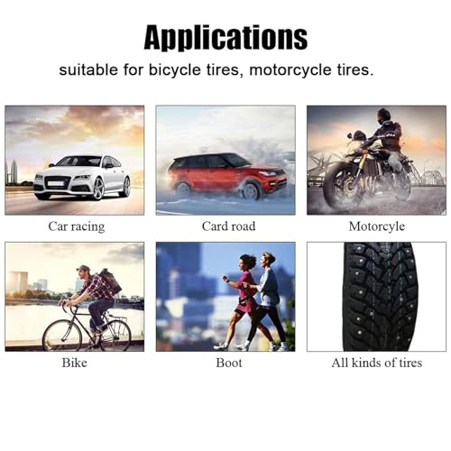 Image of Tire Studs Snow Spikes 100pcs Tungsten Steel 6.5mm 0.26 inch Bike Car Motorcycle ATV