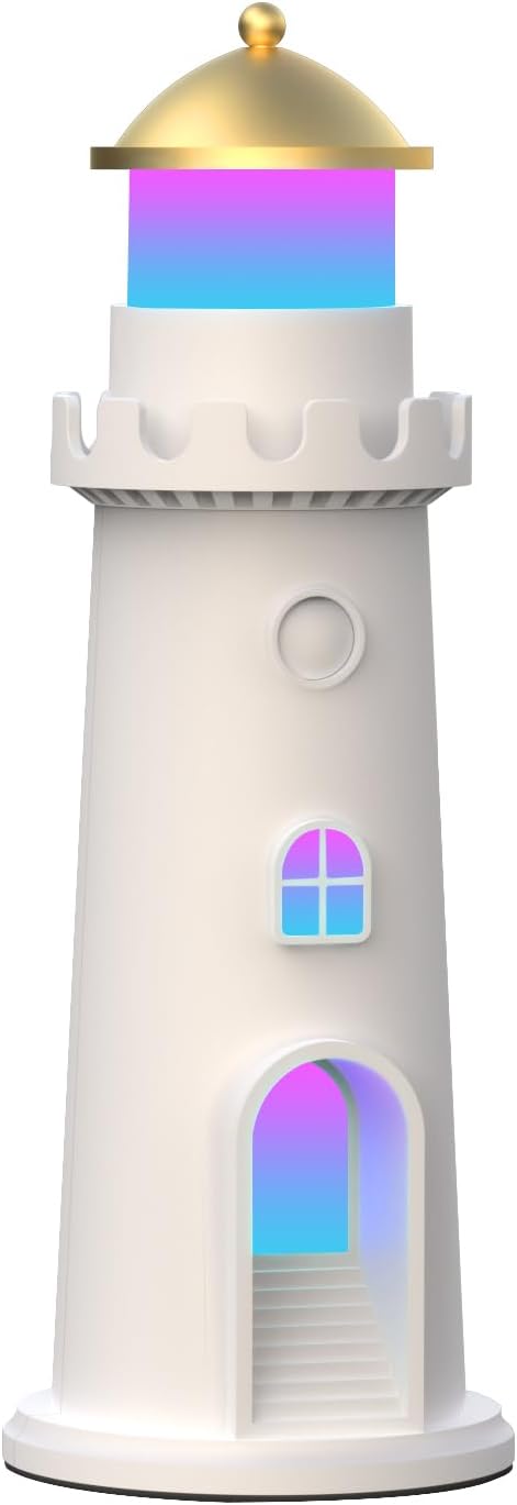 easuntec Moon Projection Night Light Color Changing, Rechargeable Dimmable Timer, RGB Night Light for Bedroom, Nursery, Kids, Adults, Moon Lighthouse Gifts for Girls Boys (RGB)