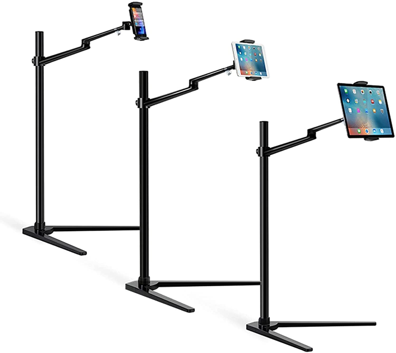 Soporte para teléfono móvil, Soporte Perezoso Adecuado para mo Soporte de Piso Multifuncional, Adecuado para Soporte de teléfono móvil de 4-14 Pulgadas Soporte de rotación de inclinación Ajustable en