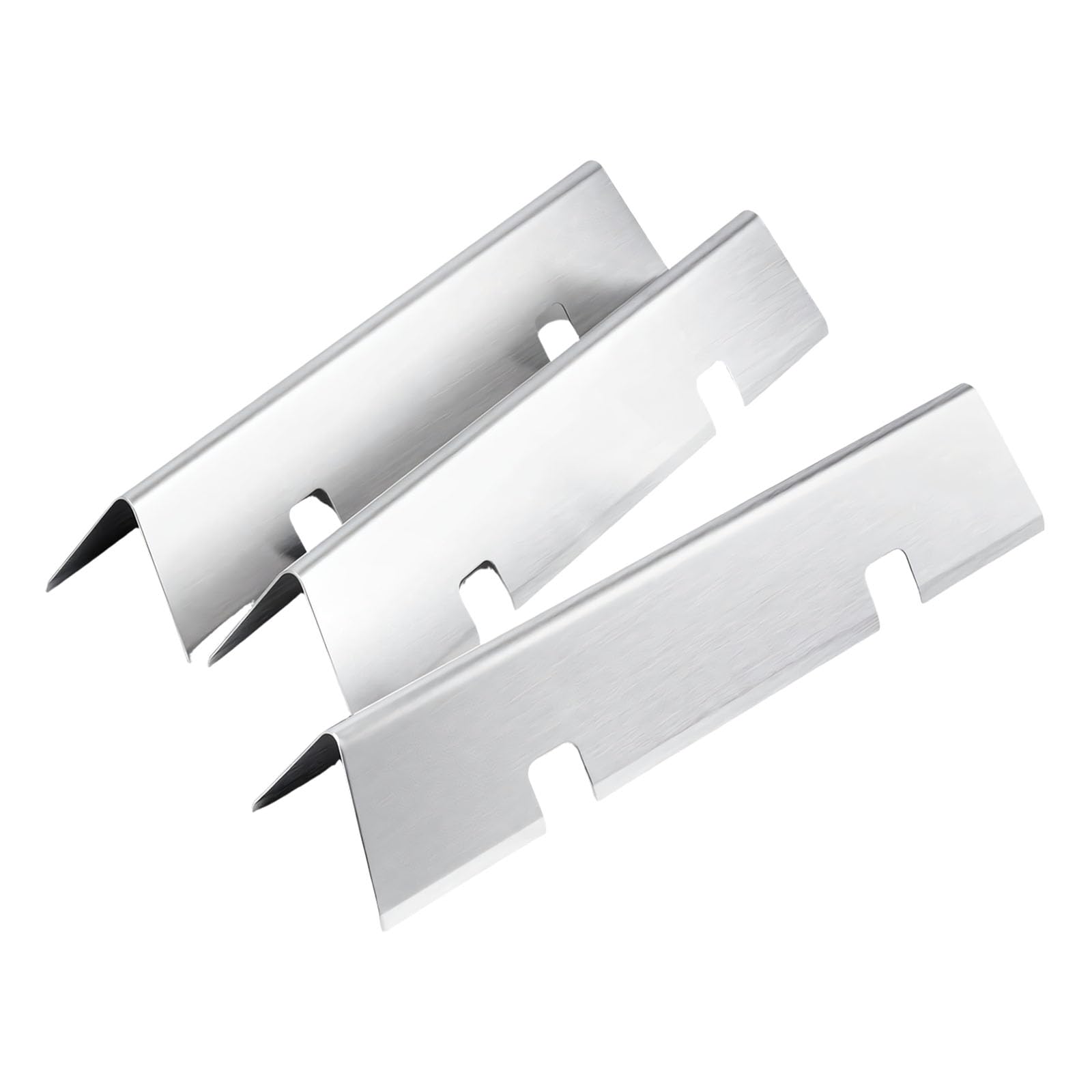 Qisuw Premium Stainless Steel Heat Diffusers for Example and II 200 Series Cookers 15.3 Inch Length Barbecue Heat Tents for Knitter Spirit