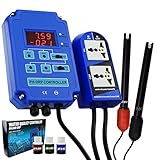 Viene con 2 ELECTRODOS DESMONTABLES- Ambos electrodos de pH y ORP se pueden separar de la unidad principal y vienen con un cable de 300 cm de longitud y un conector BNC.