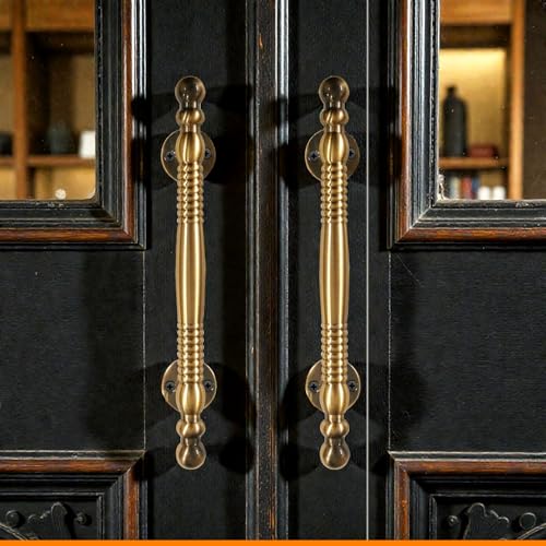 Image of VOLO Main Door Pull Push Handle | Door Handle for Home Office | Interior Exterior Door Hardware Pull Handle | (Pack of 1 Piece, Antique Brass, 8 Inch (200MM))