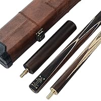 CUESOUL Klassisches Handgefertigtes 57 Zoll 18 Unzen 3/4-Snookerqueue mit Rosenholz-Griffstück und Kunstleder-Etui - 9,5 mm Spitze Snookerqueue-Set(CSSC010)