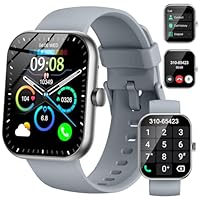 Motast Smartwatch Uomo Donna, 1.96" Orologio Smartwatch con Effettua/Risposta Chiamate, 115+ Sportive Smart Watch con Contapassi, Sonno/Cardiofrequenzimetro, IP68 Impermeabile Fitness Tracker