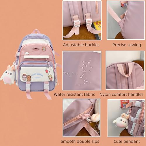 Mochila para adolescentes para escola, mochila escolar para estudantes do ensino fundamental, mochil