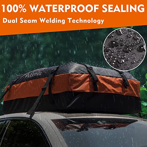 FIVKLEMNZ 15 Cubic Car Roof Bag Cargo Carrier, Waterproof Rooftop Cargo